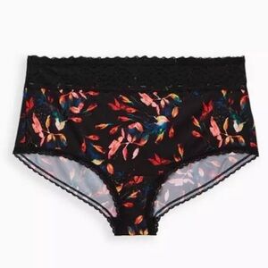 3 for $20 Torrid NWT Shine Microfiber Wide Lace Brief Panty 2X 0098